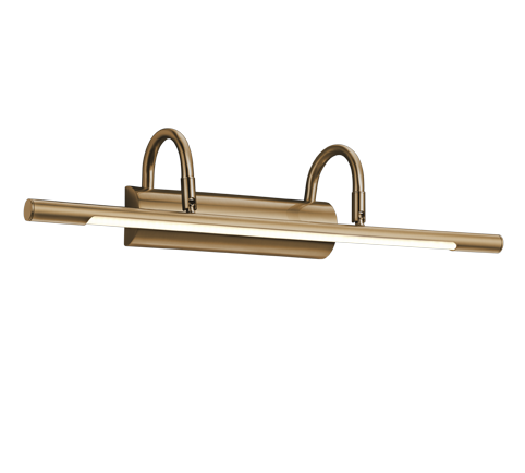 Φωτιστικό Τοίχου L48cm Led 8w 3000K 900lm Old Brass Trio Lighting Cuadro 225210104