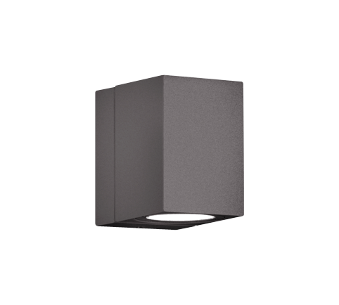 Απλίκα Επιτοίχια Ανθρακί 7xH10cm Εξ.Χώρου IP54 LED 3w 3000K 300lm Τrio Lighting Tiber 229160142
