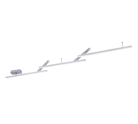 Πλαφονιέρα Οροφής 24,2xH12cm Νίκελ Ματ Led 23w 3000-5000K 2200lm Εφαρμογή Wiz Trio Lighting Melby 651210507