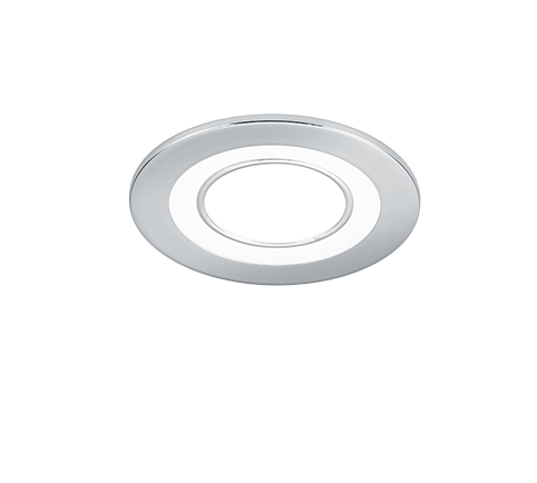 Σποτ Χωνευτό Στρογγυλό Χρωμέ 8xH3cm Led 5w 3000K 450lm Trio Lighting Core 652510106