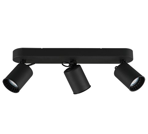 Σποτ Μαύρο 41xH15cm Τρίφωτο 3xGU10 Trio Lighting Pago 803500332