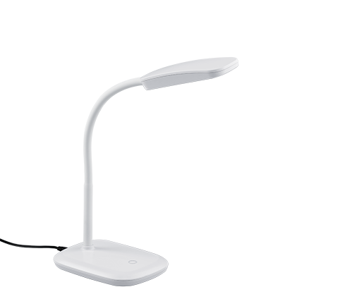 Φωτιστικό Γραφείου Λευκό 11xH36cm με Εύκαμπτο Βραχίονα LED 3,5w 3000K 350lm Trio Lighting Boa R52431101