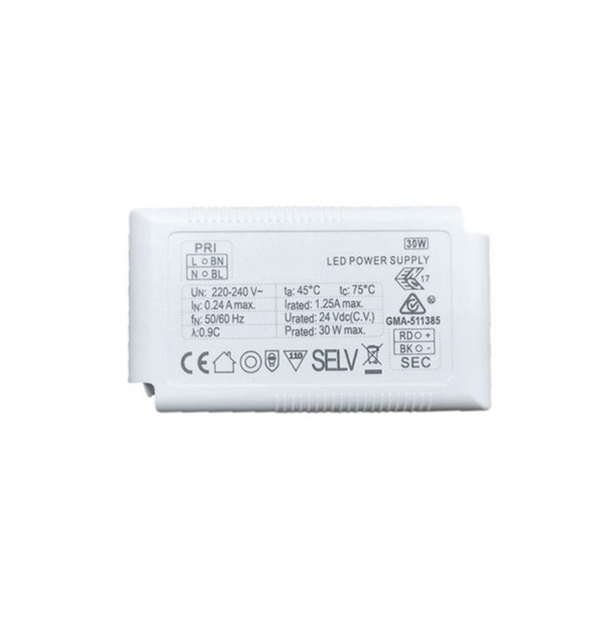 Power supply 24VDC 30W IP20 On-Off (Slim) Viokef 00/8077