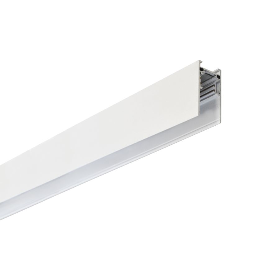 Μαγνητικό Track Rail Λευκό 2 ΜΕΤΡΩΝ με Tάπες και Κάλυμμα Viokef 02/0301-2