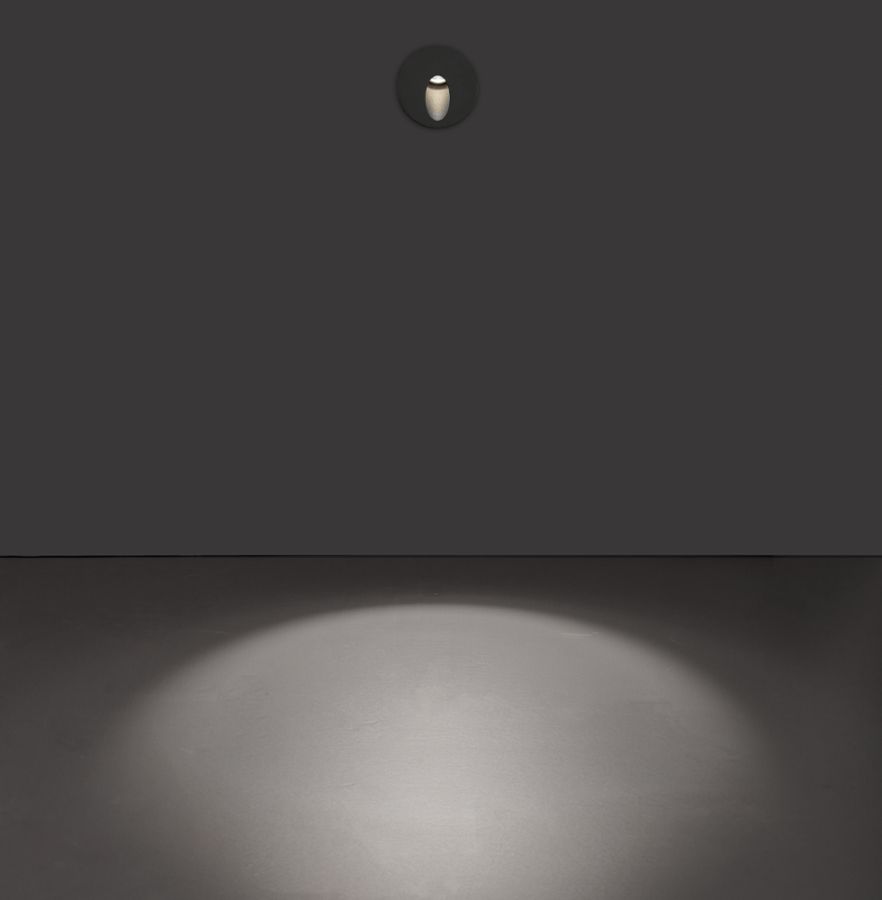 Χωνευτό Σποτ Τοίχου Στρογγυλό Round Serifos D:80 Viokef 4261100