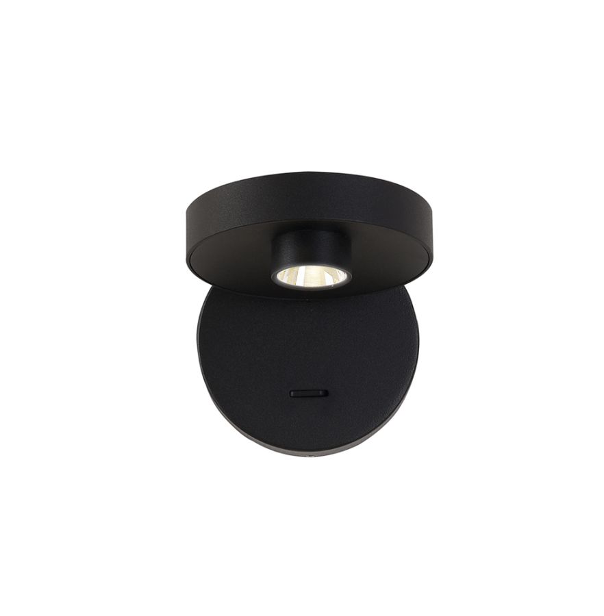 Φωτιστικό Τοίχου Μαύρο Factory Viokef 4288001