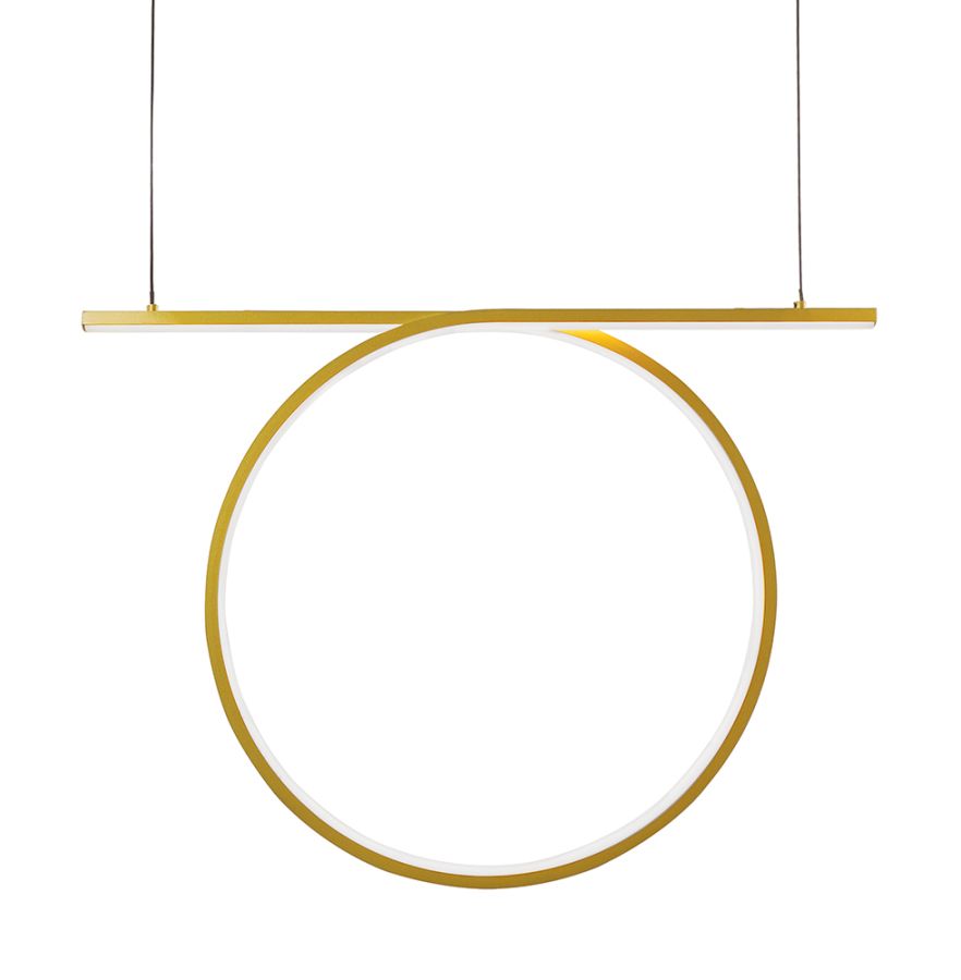 Κρεμαστό Φωτιστικό Χρυσό Kelsi Viokef 4325701