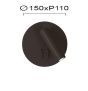 Απλίκα Led Μαύρη Στρογγυλή Moby Viokef 4188201