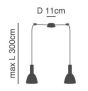 SE21-BL-4-BL2-MS2 ADEPT TUBE Black Pendant Black Metal Shade+ HOMELIGHTING 77-8550
