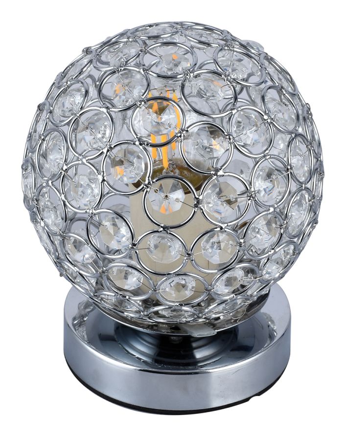 TLC 3459-CR ΠΟΡΤΑΤΙΦ ΜΠΑΛΑ ΧΡΩΜΙΟ ΜΕ ΚΡΥΣΤΑΛΛΑ 1ΧΕ27 ARlight 0244072