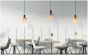 SE21-BL-4-SH3 ADEPT TUBE Black Pendant Brown Fabric Shade+ HOMELIGHTING 77-8519