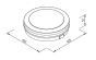 it-Lighting Klamath mega LED 48W 3CCT Outdoor Ceiling Light Grey D:40cmx5,2cm 80301230