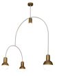 HL-3523-4 CHRISTOPHER OLD BRONZE & WHITE PENDANT HOMELIGHTING 77-3786