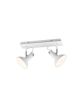 Σποτ Δίφωτο 2xE14 40x13,8xΗ22,8cm Μέταλλο Λευκό Ματ Trio Roxie 811900231