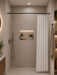 140-260 Ø22mm black βραχίονας μπάνιου πτυσσόμενος MRShome  DC-022140B