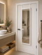 Κρεμαστός Καθρέπτης για Πόρτα από MDF 34x94cm White MRShome  DF-0036003