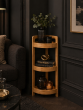 Γωνιακή Ραφιέρα Μπάνιου με 3 Ράφια από Bamboo natural MRShome  DF-0056000