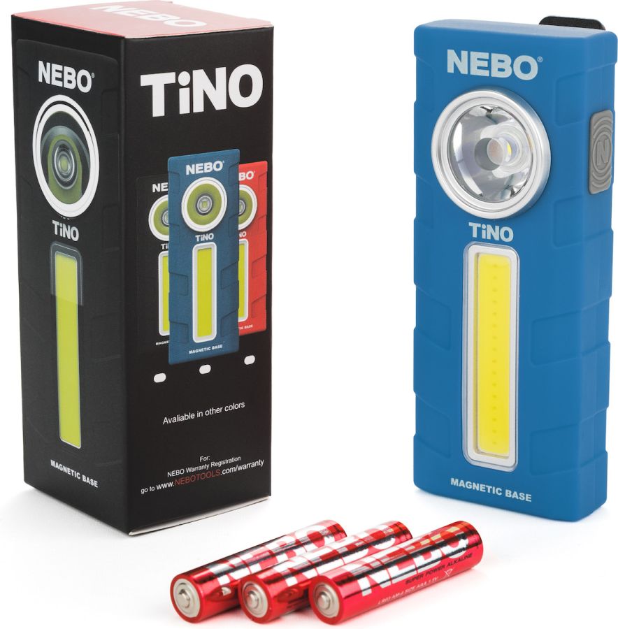 Φακός Εργασίας Μπαταρίας Led 300lm με Κλιπ Τσέπης & Μαγνητική Βάση NEBO Tino Blue 6809