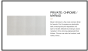Horus Myriad Contemporary Collection - Stainless Steel Shower Head Wall Moutning - Private: Chrome / Myriad 55.537-CH