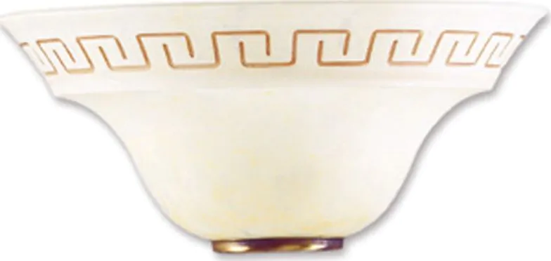 Απλίκα Επίτοιχη  Vintage Μονόφωτη Γυαλί Κεχριμπάρι-Μπρονζέ Luce Design Trecento 8031414017775