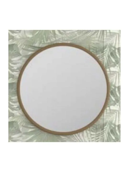 Καθρέπτης Στρογγυλός Ø50cm Μεταλλικό Πλαίσιο Μπρονζέ Savvopoulos Ivy Round 8935-7592