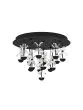 Φωτιστικό Οροφής 50xH36,5cm Μαύρο με Κρύσταλλα LED 15x1,8w 3000K Eglo Pianopoli 2 390275