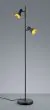 Φωτιστικό Δαπέδου 33xH144cm Δίφωτο 2xE14 Μαύρο-Χρυσό Trio Lighting Nina R40162002