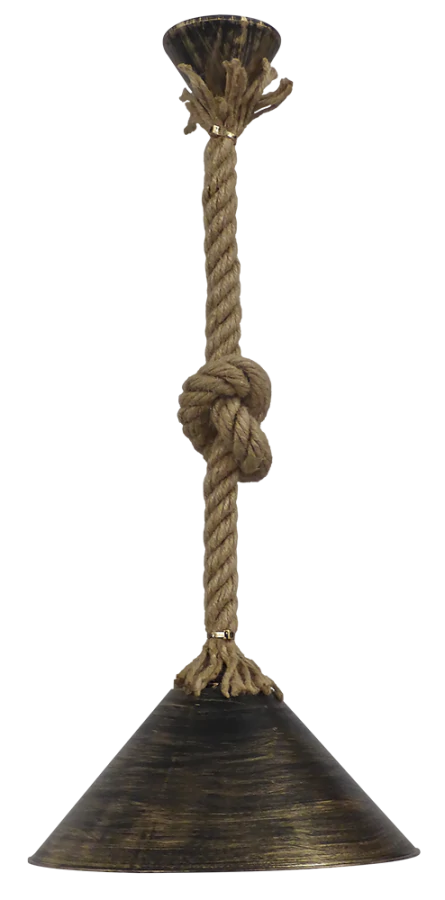 Κρεμαστό φωτιστικό CONOS/30 ROPE 1L UT-BR Heronia 31-1181