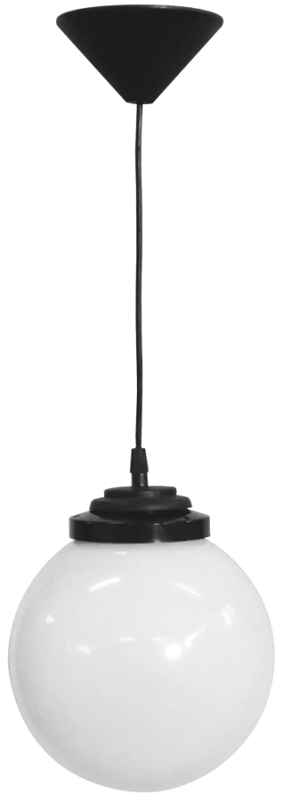 Φωτιστικό Κρεμαστό LP-100K Φ20 1L BLACK Heronia 11-0052