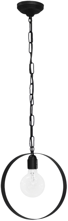 Κρεμαστό φωτιστικό HALKA/25 1L CHAIN BLACK Heronia 34-0056