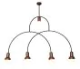 HL-3523-5 CHRISTOPHER OLD BRONZE & WHITE PENDANT HOMELIGHTING 77-3790