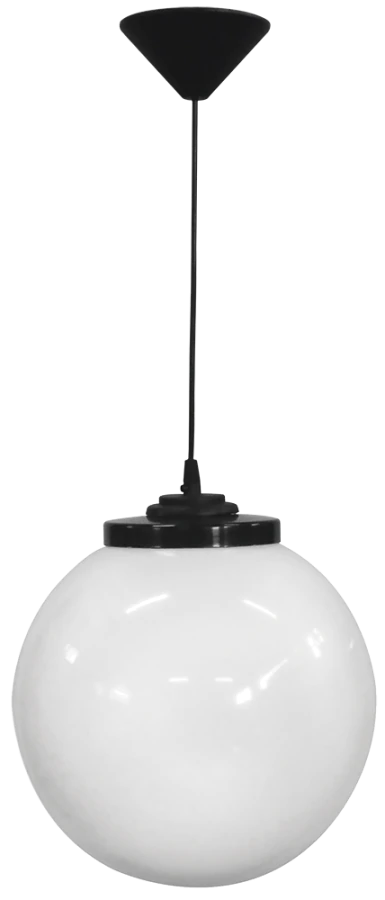 Φωτιστικό Κρεμαστό LP-100K Φ25 1L BLACK Heronia 11-0086