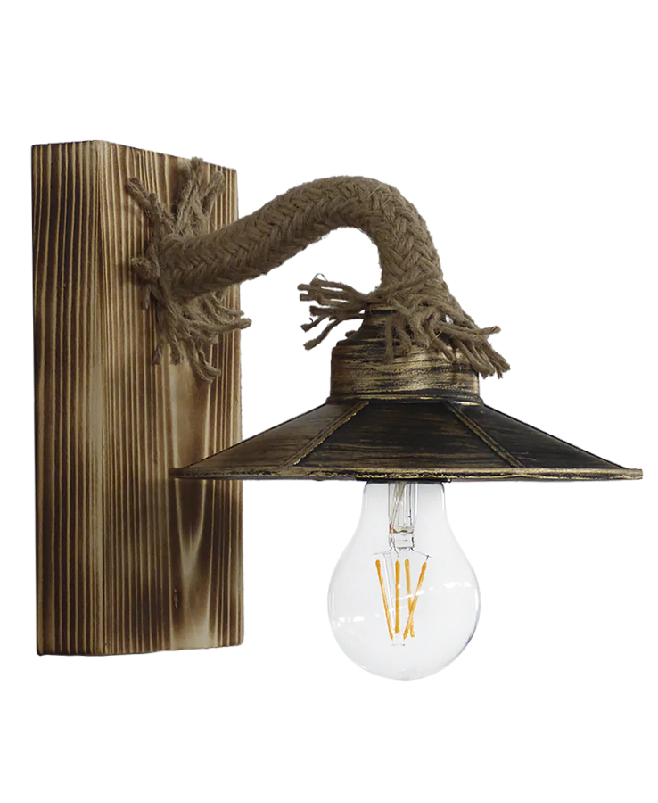 Φωτιστικό τοίχου ROPE-WOOD R-150ΑΡ-S- Heronia 30-0059
