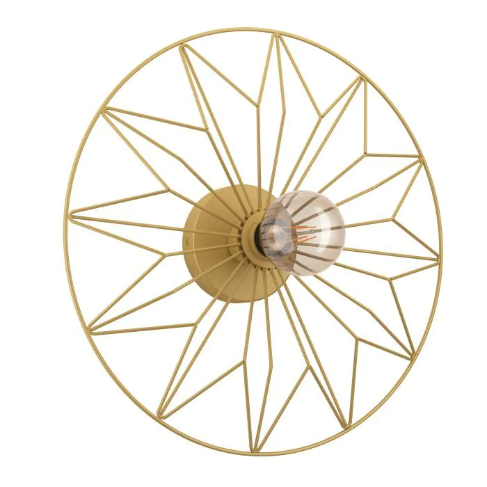 Φωτιστικό Πλαφονιέρα Οροφής 42,5cm 1xE27 Χρυσό Eglo Castanuelo 43443