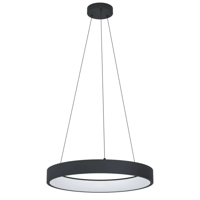 Κρεμαστό Φωτιστικό 60xH110cm Μαύρο LED 2700-6500K 3120lm Τηλεχειριστήριο-Εφαρμογή Eglo Marghera 900068