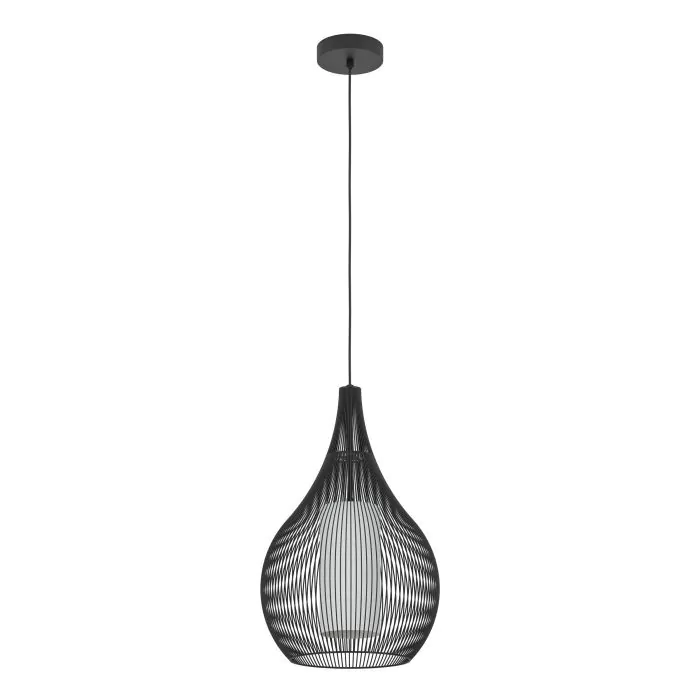 Κρεμαστό Φωτιστικό Μονόφωτο 1xE27 Μαύρο Eglo Razoni 1 900828