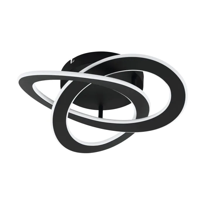 Φωτιστικό Πλαφονιέρα Οροφής Μαύρο 42cm LED 4000K 5500lm Eglo Rolimare 99395