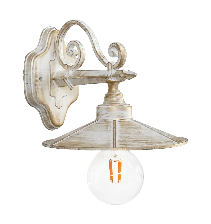 Φωτιστικό τοίχου  LP-150ΑΚ WHITE-BRONZE Heronia 07-1324