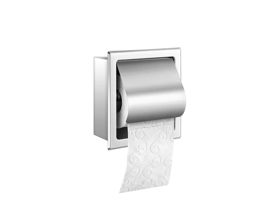 Χαρτοθήκη Εντοιχιζόμενη με Καπάκι W15xD7xH16 cm Inox Aisi 304 Sanco Toilet Roll Holders Pro 0850-A90