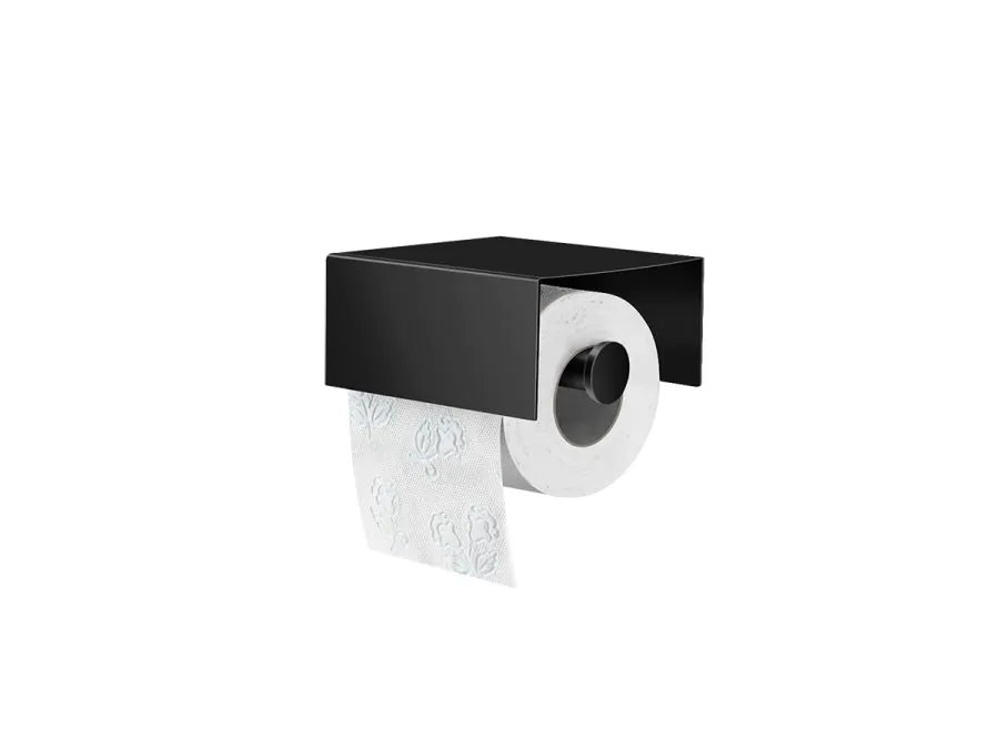 Χαρτοθήκη με καπάκι Ορείχαλκος Black Mat Sanco Toilet Roll Holders Pro 0856-M116