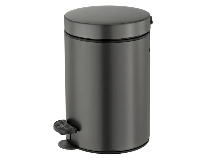Χαρτοδοχείο 12lt  Ø25x40 εκ. Graphite Dark Sanco Waste Bins  90611-122