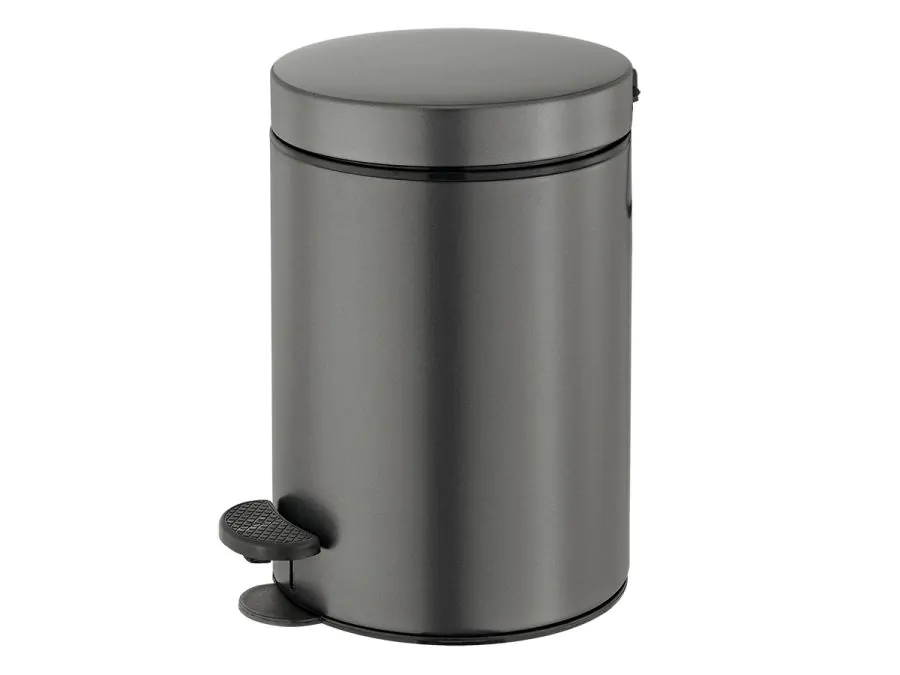 Χαρτοδοχείο 12lt  Ø25x40 εκ. Antracite Grained Sanco Waste Bins 90611-M118
