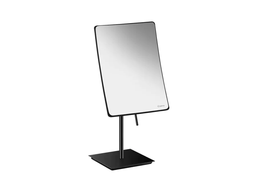 Καθρέπτης Μεγεθυντικός Επικαθήμενος W15xD15xH35 εκ. x3 Black Mat Sanco Cosmetic Mirrors MR-303-M116