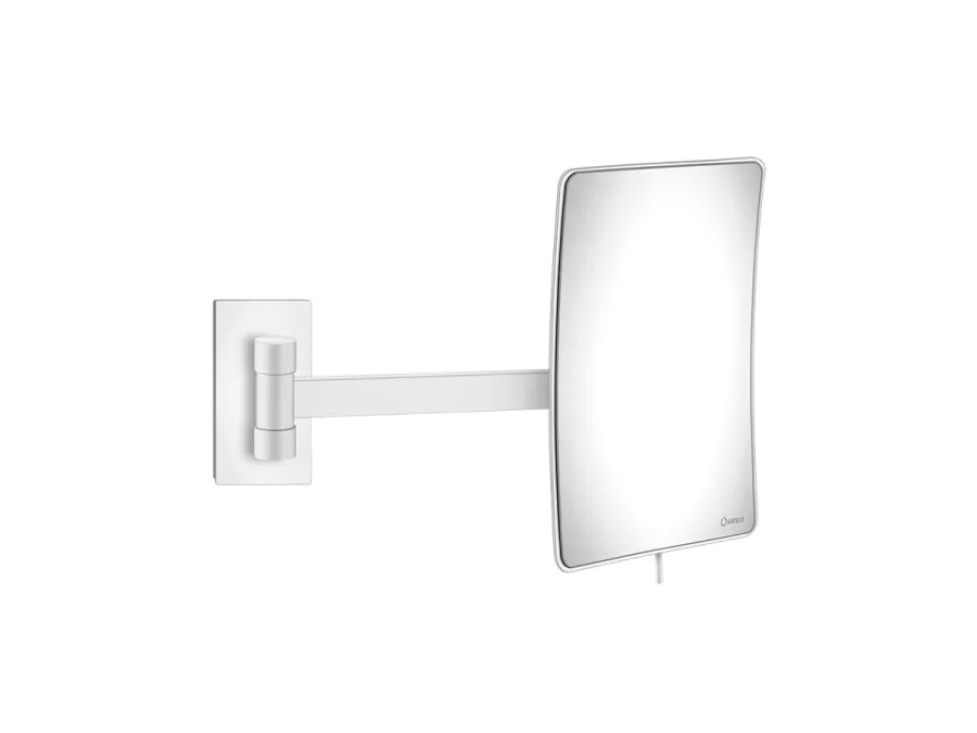 Καθρέπτης Μεγεθυντικός Επτοίχιος Μεγέθυνση x3 White Mat Sanco Cosmetic Mirrors MR-305-M101