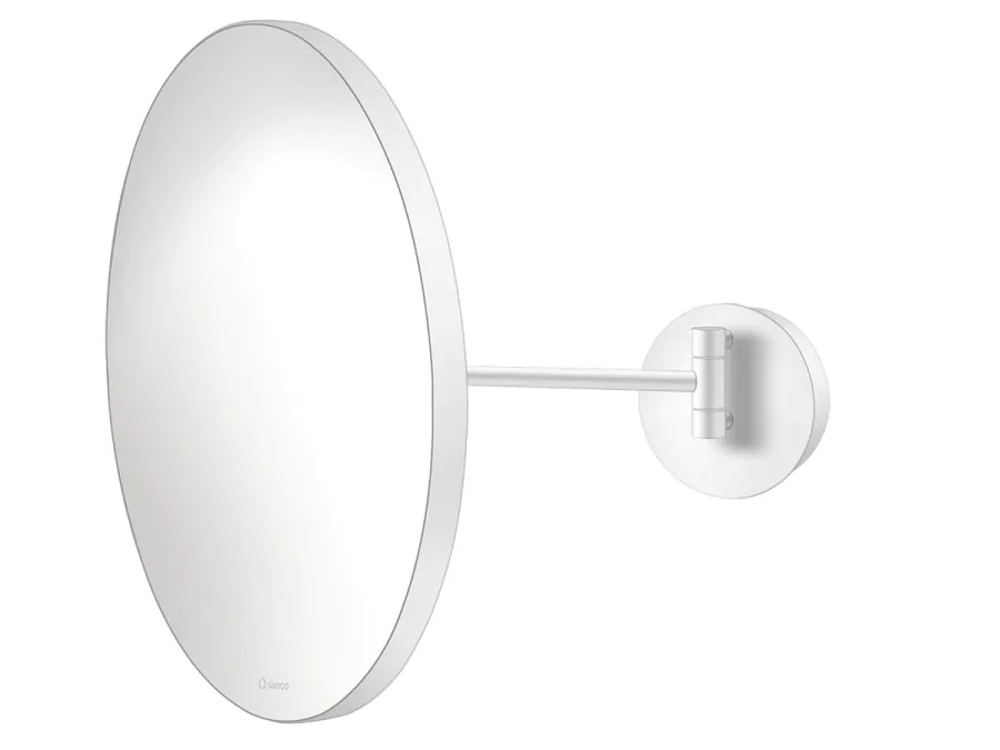 Καθρέπτης Μεγεθυντικός Ø40εκ.Sanco Cosmetic Mirrors White Mat MR-405-M101