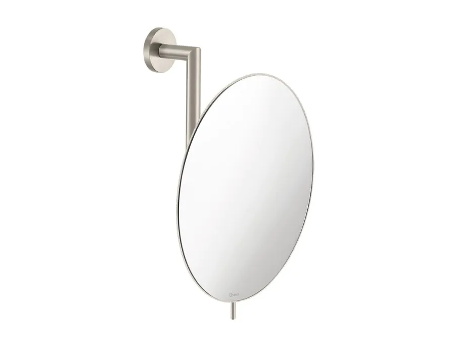 Καθρέπτης Μεγεθυντικός Επιτοίχιος Ø25 εκ. Μεγέθυνση x5 Brushed Nickel Sanco Mirrors MR-764-A73