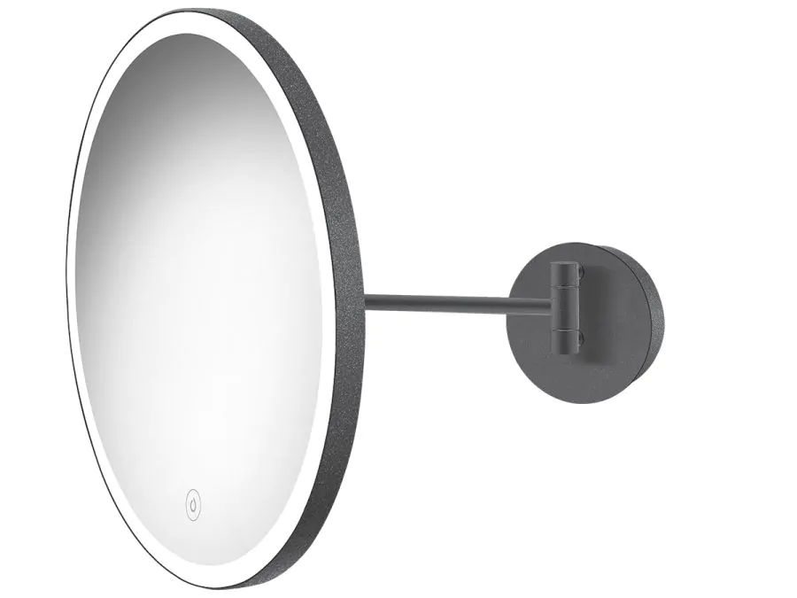 Καθρέπτης Led 5w Μεγεθυντικός Ø40x33εκ.IP44 220-240V Sanco Cosmetic Mirrors Antracite Grained MRLED-405-M118
