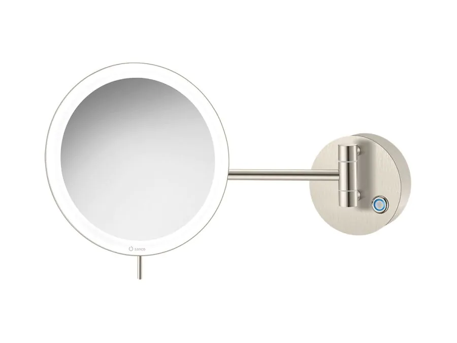 Καθρέπτης Μεγεθυντικός Ø20cm IP44 5w Led 12V  Μεγένθυση x3 Sanco Brushed Nikel MRLED-705-A73