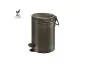 Χαρτοδοχείο 3lt Soft Closιng System Dark Bronze Mat Sanco Waste Bins 90689-DM25  