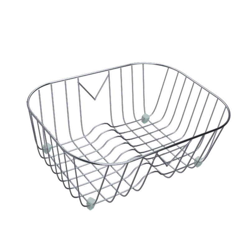 Καλάθι-Πιατοθήκη Νεροχύτη Ανοξείδωτο 33*28 εκ.για νεροχύτη 304 Sanitec No1 01-02-00029